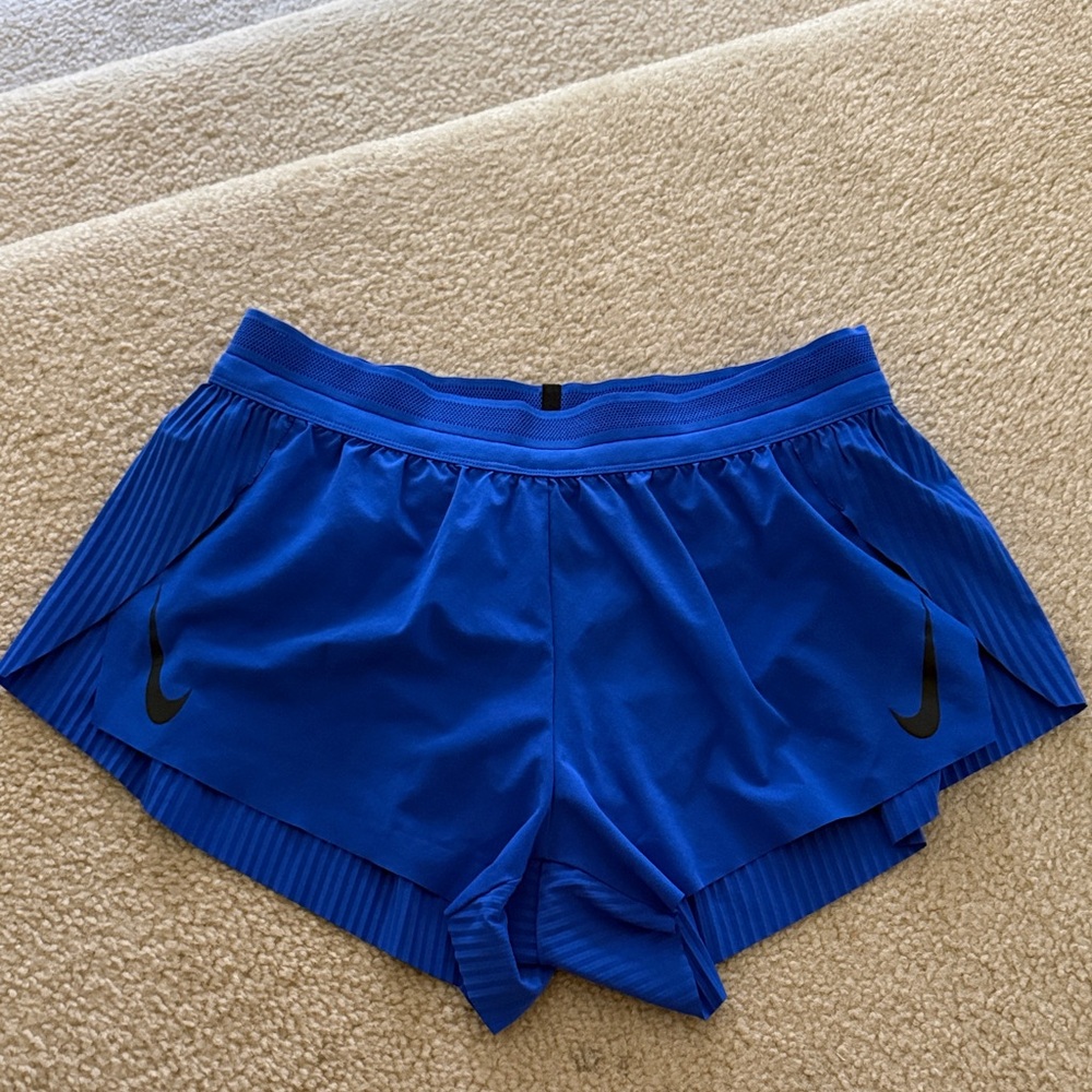 Nike Women's Aeroswift Blue Running Shorts